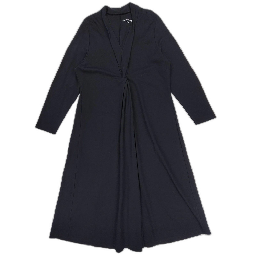 NEW Soft Surroundings Lagia Maxi Dress Black Minimal Boho Quiet Luxury Lagenlook